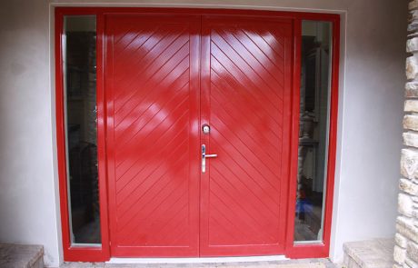 external solid sheet door