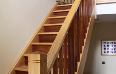 full string wooden stairs